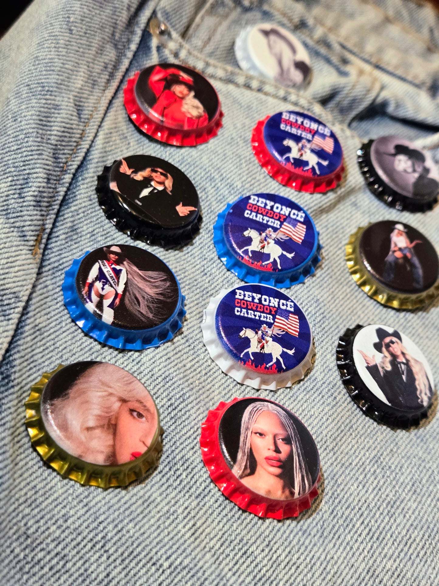 Bottle Cap Pins | Handmade Cowboy Carter