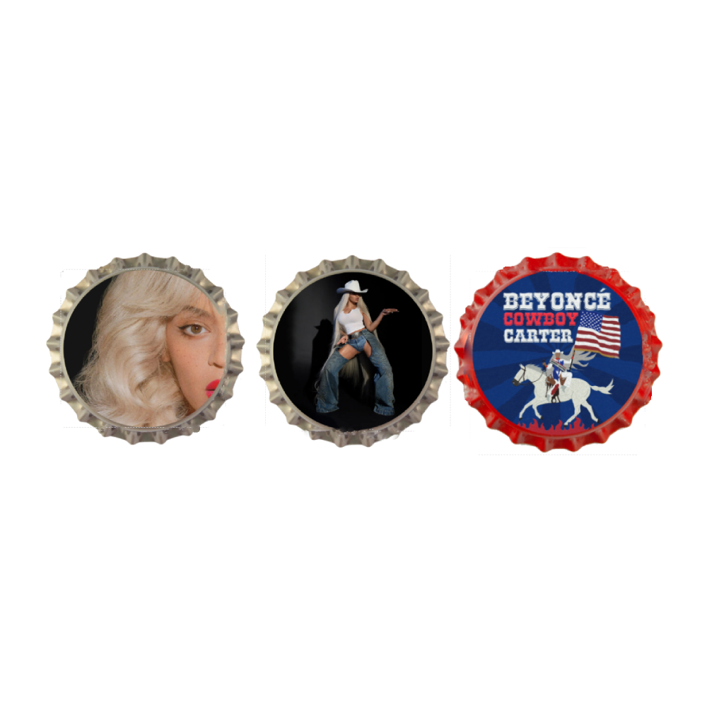 Bottle Cap Pins | Handmade Cowboy Carter