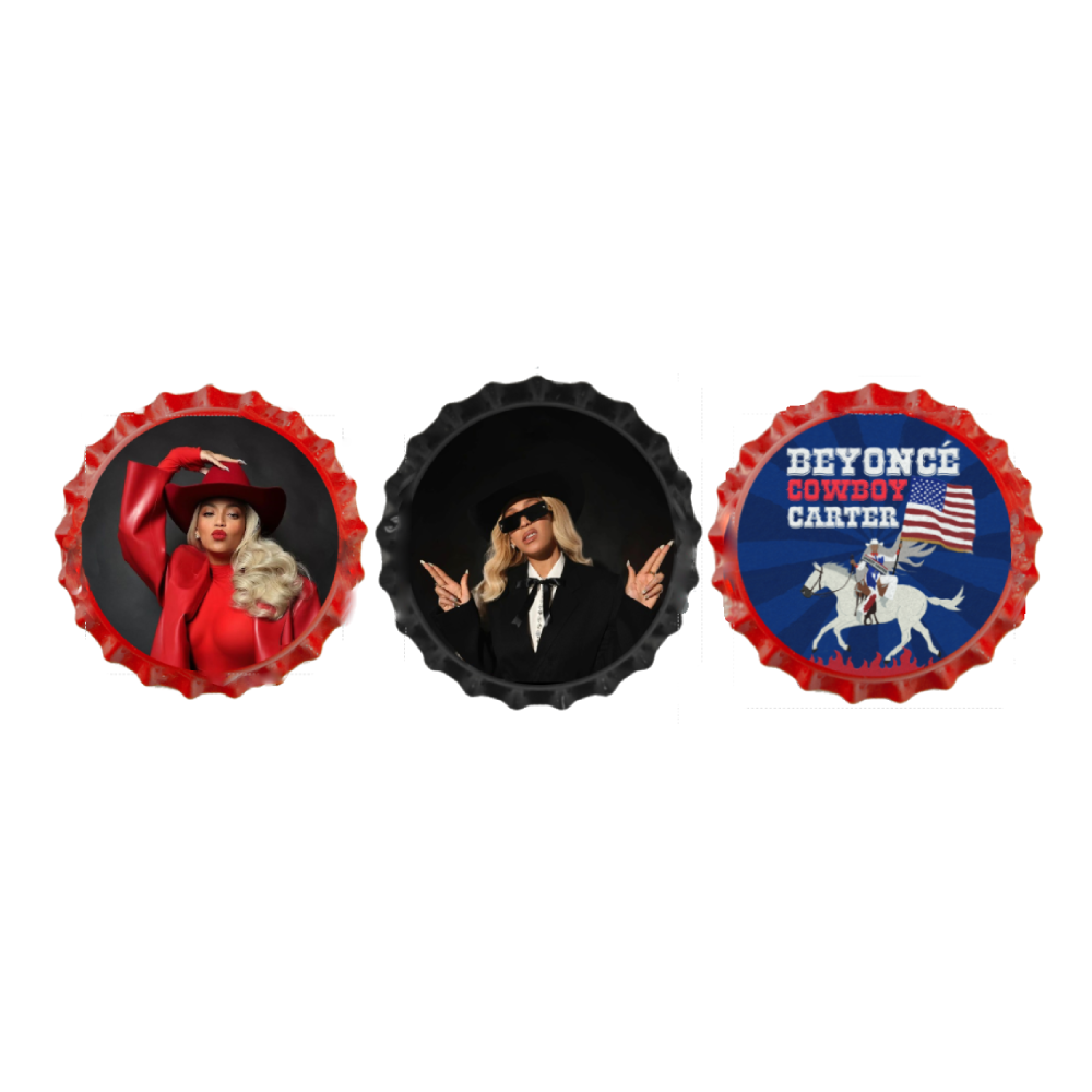 Bottle Cap Pins | Handmade Cowboy Carter