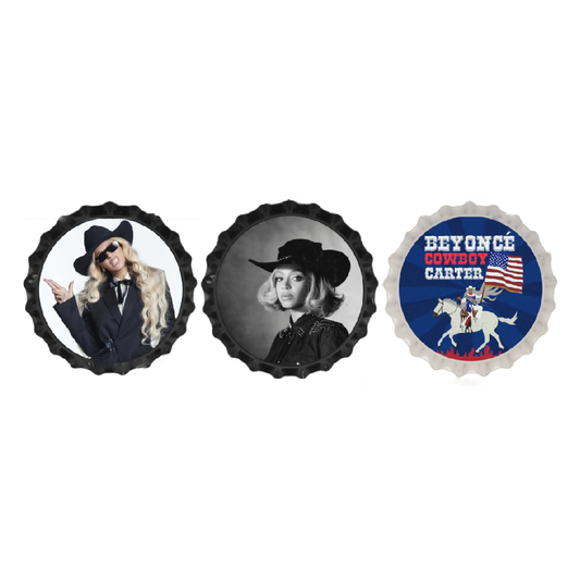 Bottle Cap Pins | Handmade Cowboy Carter